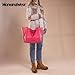 Montana West Oversized Tote Bag for Women Shoulder Travel Purse Hobo Bag with Chain Handle and Rivets Decoration Dragonfruit Purse Hot Pink MWC-2751HPK