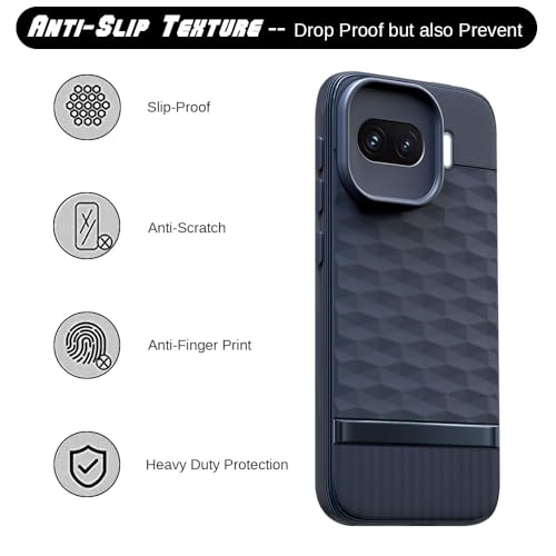 Image of Shockproof Case Compatible with iQOO 15R 5G | Full Camera Protection | TPU Flexible Back Cover for iQOO 15R 5G (Steel Blue)
