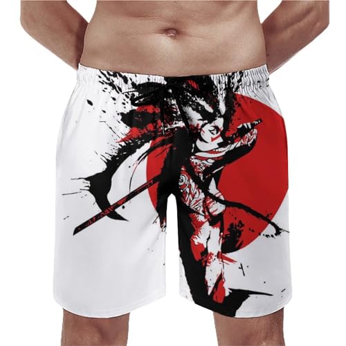 Shorts de bain homme dessin animé séchage rapide et ajustable