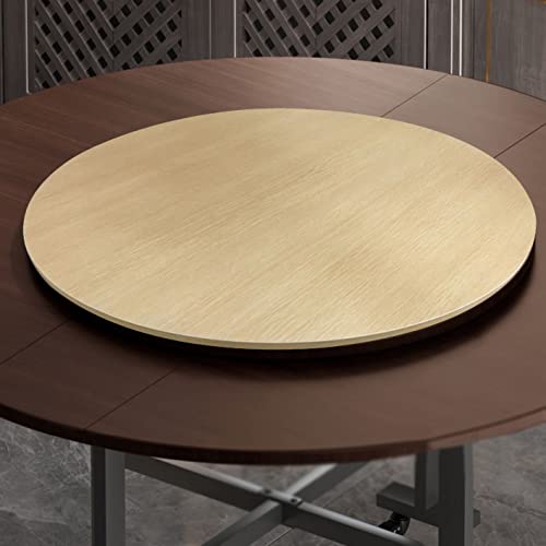 Image of Large Wooden Turntable Lazy Susan, Wooden Lazy Susan Serving Tray, 24in 28in 32in Dining Table Organizer Tray, Rotating Serving Tray Round Dining Table, Kitchen Swivel Plate, Hotel Tabletop Service Pl
