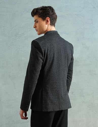 Image of Arrow Men's Zero Calorie Slim Fit Textured Blazer