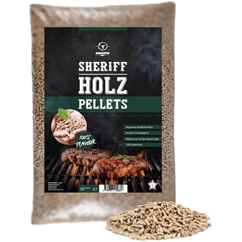MOESTA-BBQ 19303 5kg Sheriff Hartholz Pellets - Rauch-Aroma für jeden Geschmack - Apfel Cover