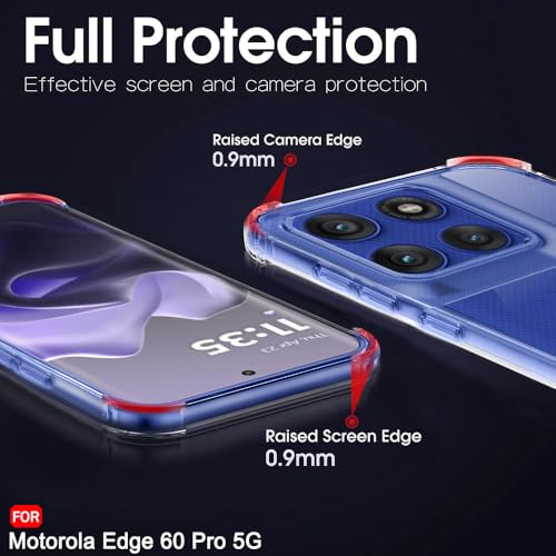 Image of TheGiftKart Crystal Clear Back Cover Case for Motorola Moto Edge 60 Pro 5G | Shock Proof 360 Protection | Hard Clear Back Cover Case for Motorola Moto Edge 60 Pro 5G (PC & TPU, Transparent Bumper)