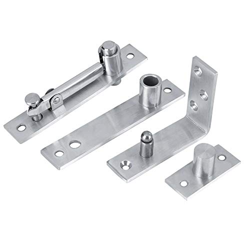 Stainless Steel 360 Degree Door Pivot Hinge Set Door Pivot Hinge Heavy Duty Rotating Door Hinge (15x7x3cm)