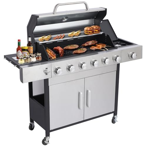 CIG GARDEN 6-Burner Propane Gas Grill