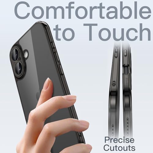 Image of JETech Slim Case for iPhone 17 6.3-Inch with Camera Lens Full Protection, Ultra-Thin Lightweight Clear Minimalist Protective Phone Cover (Black)