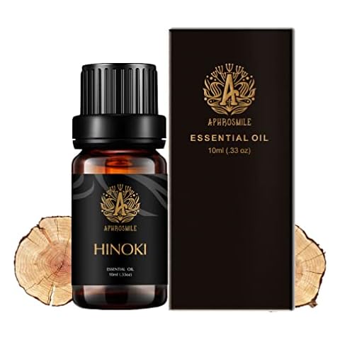 Aromatherapy Hinoki Essential Oil for Diffuser, 100% Pure Hinoki Essential Oil for Massage, Therapeutic Grade Hinoki Essential Oil for Humidifier Cover