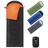 Forceatt Schlafsack 3 Jahreszeiten Schlafsack kleines packmaß Sommerschlafsack/Winterschlafsack Deckenschlafsack Camping, Reise, Festival Geeignet für Verschiedene Jahreszeiten(1.4KG)