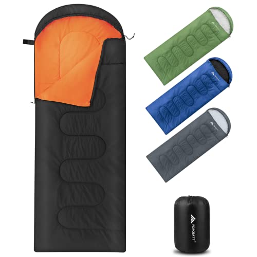 TravelHawk Schlafsack 210x75cm - 3-4 Jahreszeiten Outdoor Camping Schlafsack