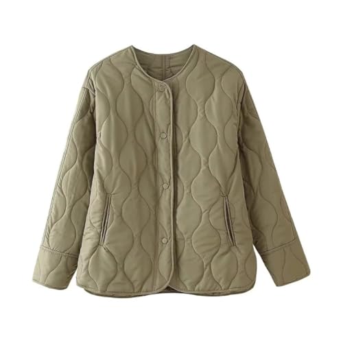 Manteau matelassé vintage femme veste légère coton isolante à manches longues