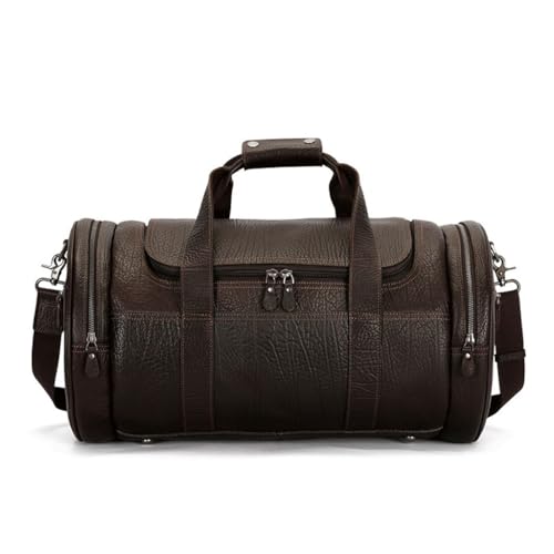 Leather Briefcase for Men Portable Travel Bag Large Capacity Business Leather Top Layer Cowhide Storage Travel Bag Leisure Luggage Bag