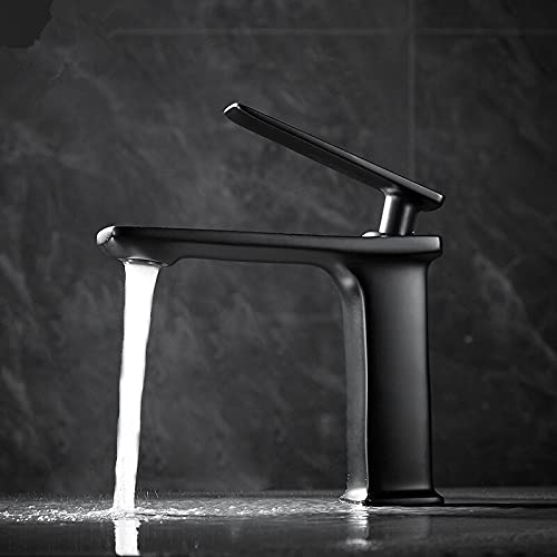 Mitigeur de lavabo vintage robinet d'évier en laiton or blanc et noir