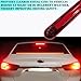 ESWW Third Brake Light 24 LED 12V High Mount Stop Light Lamp Assembly, Universal 3rd Brake Lights LED Bar Center Rear Lighting for Car SUV Truck Trailer, Red Waterproof High Position Stop Tail Lamp