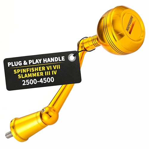 MARVELURE Foldable Power Handle for Penn Spinfisher VI VII Slammer