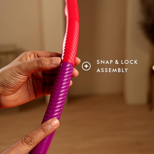 Image of Kids Happy Hoops Junior Hula Hoop for Kids (Age 4+), 8 Detachable Pieces for Adjustable Size, Exercise & Play Ring for Boys & Girls, Portable & Easy to Assemble, Ideal for Fitness & Outdoor