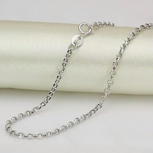 Collier en Or Blanc 18k pour Femmes | L'Élégance d'une Chaîne de 2,0 mm