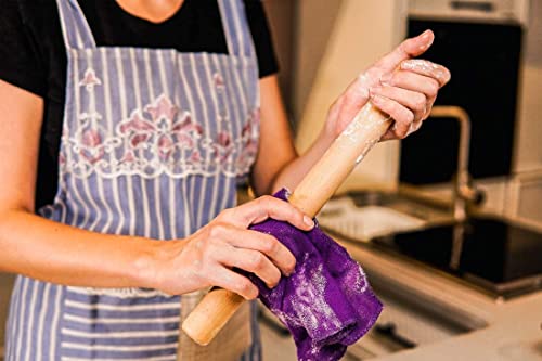 Honglida Wood Rolling Pin Dough Roller, Wooden Rolling Pin For Baking Pasta Fondant 13.8 Inches - Straight #TOP4