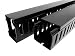 Produktbild RS PRO Verdrahtungskanal Schwarz, 25 mm x 30mm Kunststoff, Länge 1m, Seitenwand Offen, Packung a 4 Stück