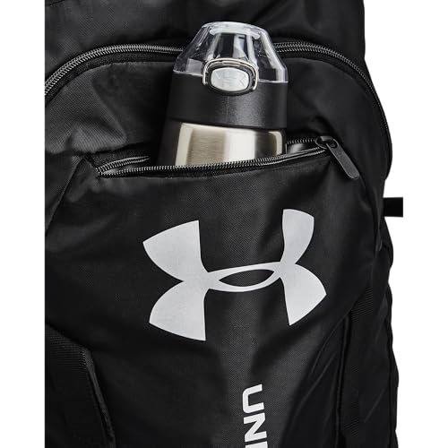 Under Armour Unisex-Adult Undeniable Sackpack , Black (001)/Metallic Silver , One Size Fits Most image 2