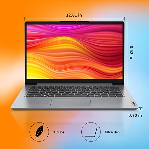 Lenovo 2023 Newest Ideapad 1I Laptop, 14 Inch Hd Display, 12Th Gen Intel Core I3-1215U Processor (6 Core), 8Gb Ram, 256Gb Ssd, Intel Uhd Graphics, Bluetooth, Hdmi, Windows 11 Home In S Mode #TOP1