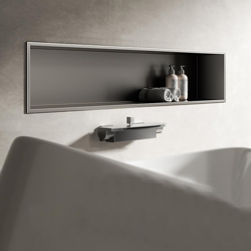 Modern a LED doccia – impermeabile in acciaio inox design a parete per casa e hotel, 90 x 28 x 125 cm, grigio slish h, rious bagno aggiornamento