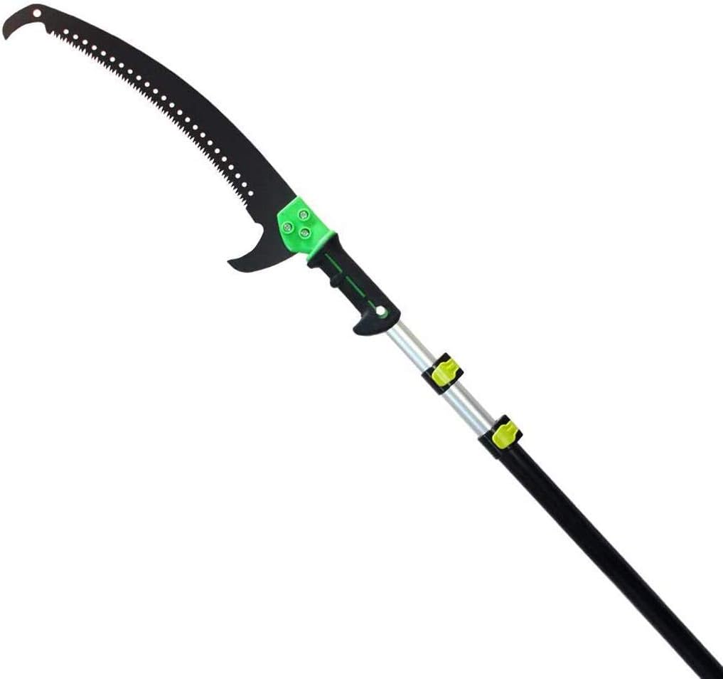 24FT/7.2M Telescopic Pruning Saw, Telescopic Pole Saw, Landscaping Telescopic Hand Saw, Orchard High Branch Saw Kit For Lush Trees And Shrubs
