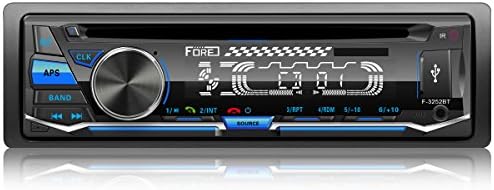 FORE F-3252S Single Din Vehicle Bluetooth CD Digital Music Player Receiver Customized Pattern LCD with Wireless Remote