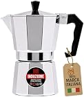 Foto di AKITAInk Caffettiera Moka Induzione 3 o 6 Tazze, Macchina per Caffè Tradizionale Compatibile con Piani a Induzione, Gas, Elettrico e Vetroceramica, Compatta e Pratica per Uso Quotidiano