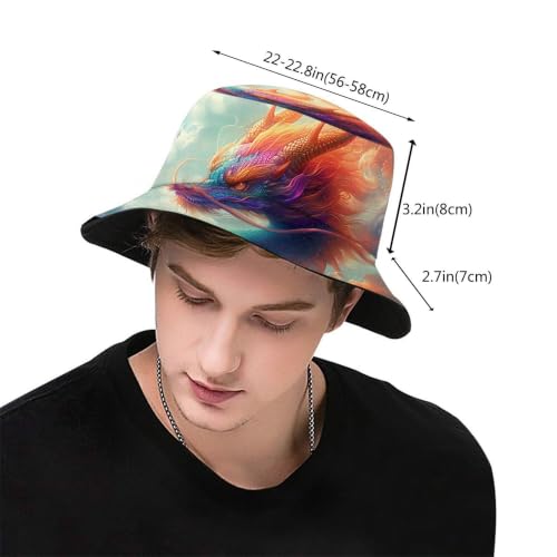Image of Bucket Hat for Women Men, Fashion Print Outdoor Beach Hat Packable Sun Cap for Travel Hiking