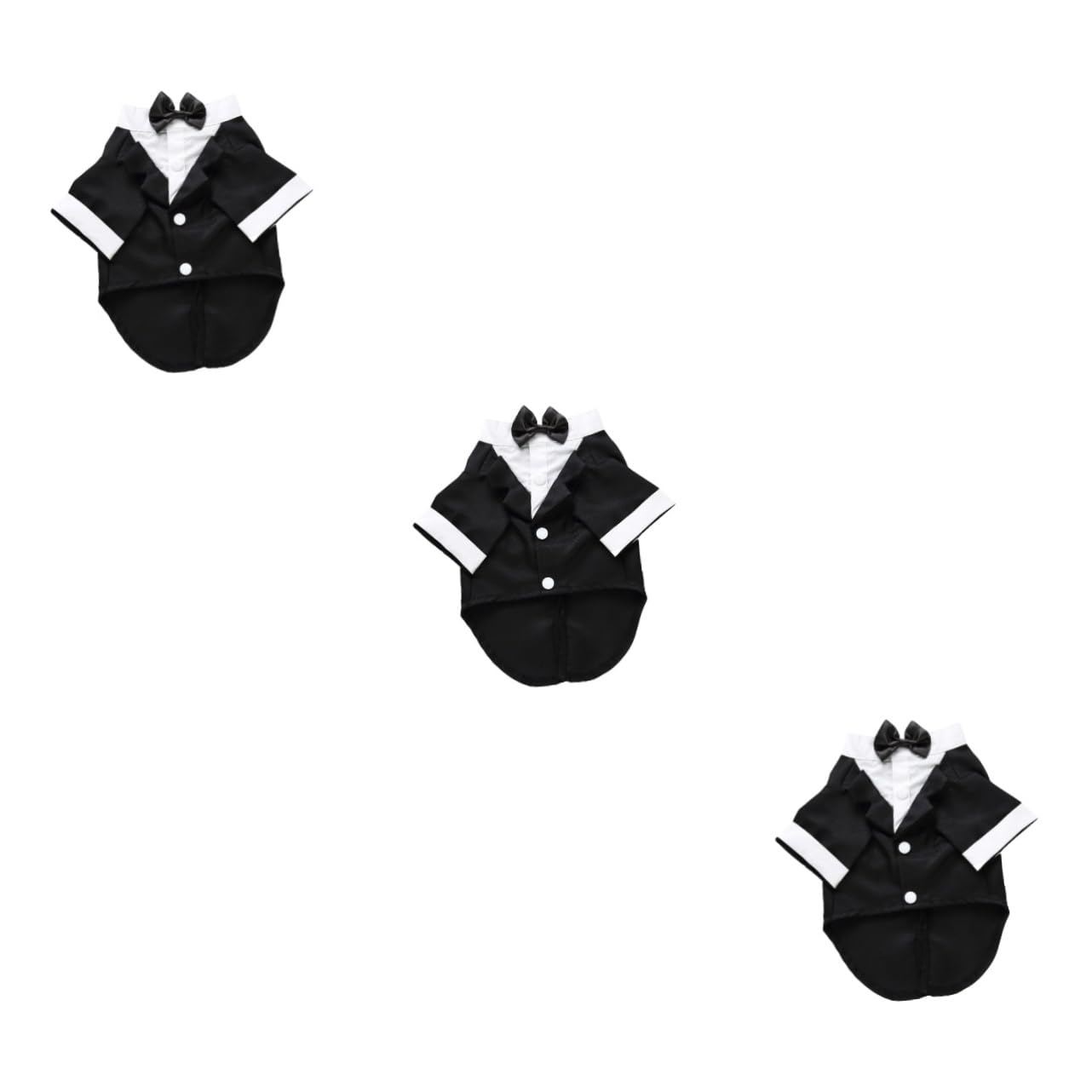 FOMIYES 3stücke Hundekostüm Für Besondere Anlässe Elegantes Schwarzes Anzug-Outfit Mit Fliege XL Komfortable Und Stilvolle Haustierbekleidung Für Hochzeiten Partys Und Feiertage