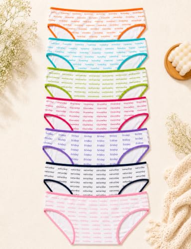 Image of TuddyBuddy Girl's 100% Cotton Graphic Prints Briefs /Panty /Underwear /Panties, Multicolor