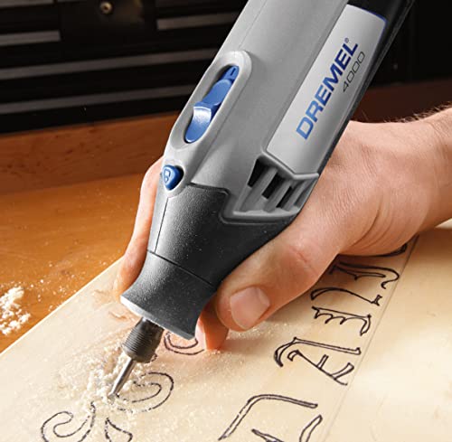 Image of Dremel 4000-6 /50-FF High Performance Rotary Tool Kit with Flex Shaft- 6 Attachments & 50 Accessories- Grinder, Sander, Polisher, Engraver- Perfect For Routing, Cutting, Wood Carving, Polishing