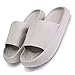 Nmg1 Kissen Hausschuhe for Frauen Männer, Wolkenkissen Schnell trocknend rutschfest Open Toe Dicke Sohle Badezimmer Hausschuhe (Color : Gray, Size : 38/39)