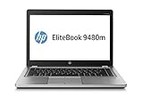 HP EliteBook Folio 9480m J5P82UT#ABA 14-Inch Laptop 2.1 GHz Intel Core i7-4600U processor, 4 GB DDR3L memory, 500 GB SATA HDD, Windows 7 pro 64