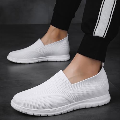 Men's Mesh Lightweight Round Toe Flat Loafers Comfort Breathable Slip-On Non-Slip Soft Sole Casual Fashion Sneakers for Driving Gym Office Daily Wear 7