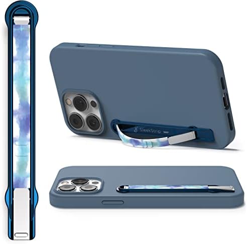 SleekStrip Phone Stand & Phone Grip - Ultra Thin Convertible Phone Grip Holder Fits Most iPhone and Android Phone Cases, Phone Strap Holder Compatible with Wireless Chargers and Car Mounts