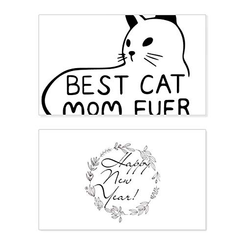 Tarjeta Best Cat Mom Ever conmemorativa ideal como regalo especial para dueñas de gatos