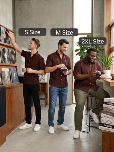 Image of Leriya Fashion Men Formal Shirts for Man Half Sleeve Polycotton Shirts