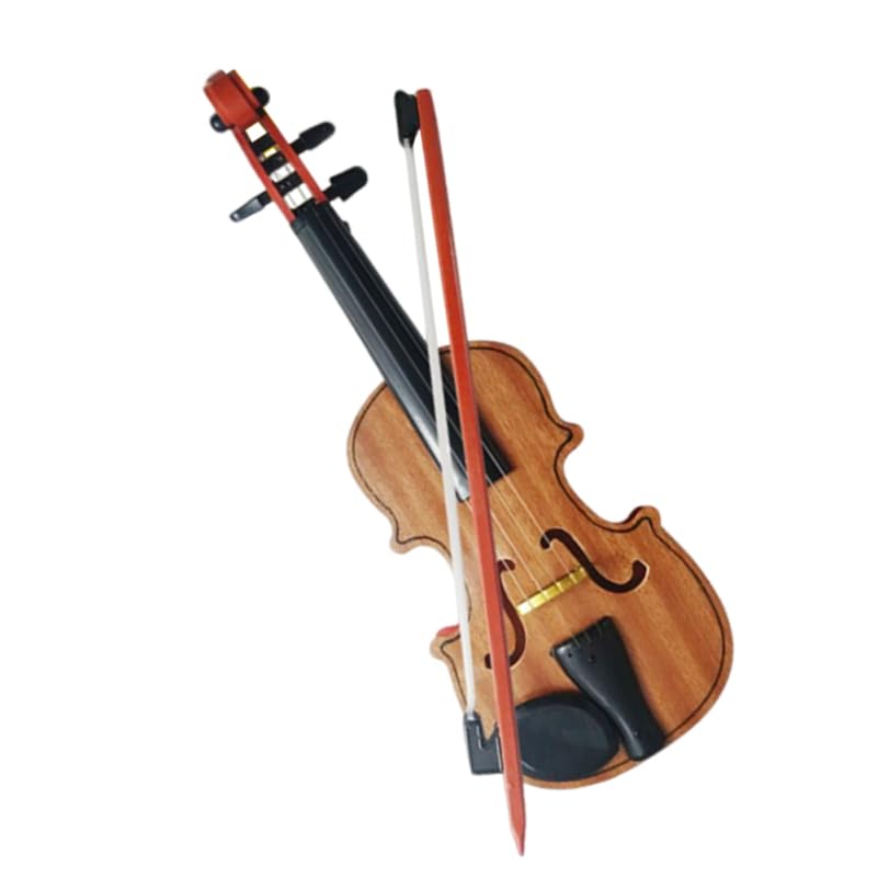 Galpada Kinder Violine Spielzeug Holz Realistisches Musikinstrument Modell FüR Musikalische FrüHerziehung Ab 2 Jahren Mit Geigenstab FüR Zuhause Und Kindergarten