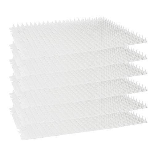 PestExpelu00ae humano-interior-exterior-espigas disuasorias-gato-perro-pájaro-animal-repelente-entrenamiento-mat x6 claro