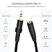 DTOL MC 3.5mm Audio Cable - 3.5mm TRS Female to Male 15ft Extension Cord for Microphones, Headphones, and More