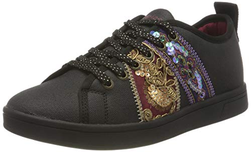 Desigual 20WSKA01 Femme Basket, Noir, 38 EU