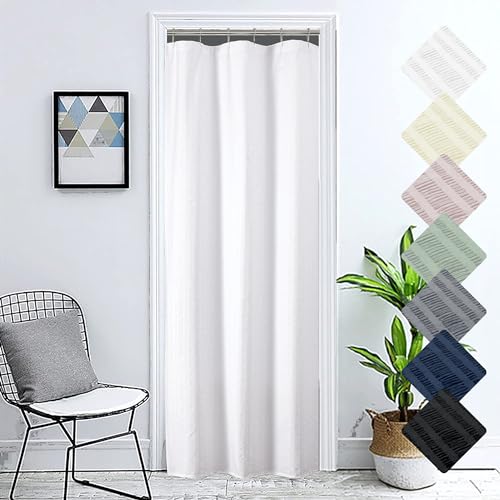10 Top Picks for the Best Shower Curtain for Small Bathroom 3 Aiyufeng Moga Stall Fabric Shower Curtain Waterproof, Soft & Lightweight Small Shower Curtain with Texture for Narrow Stall Size, Machine Washable, 36' Wx72 L, White