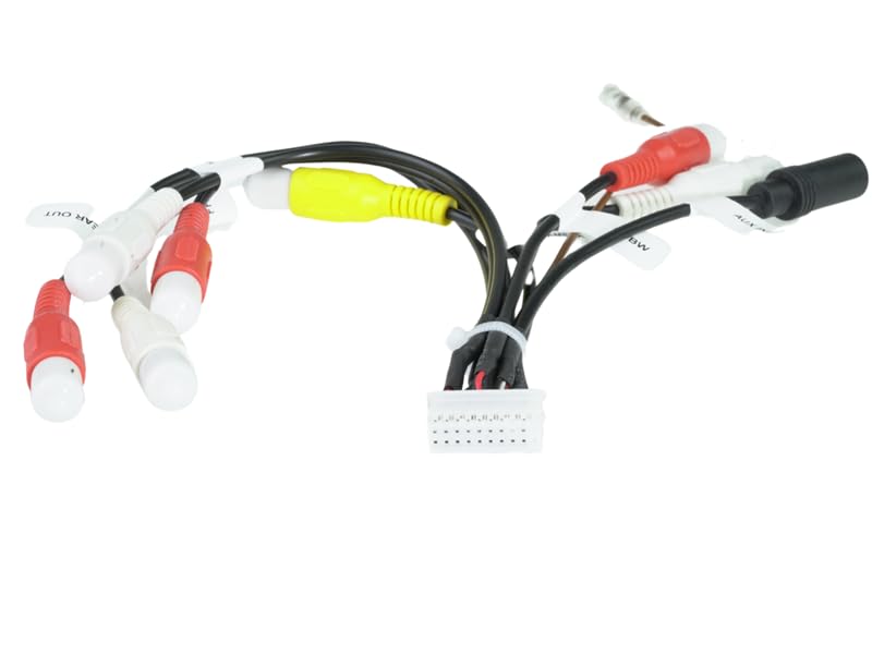 Xtenzi RCA Cord Assembly Harness XT91923 Compatible with Alpine ILXF409 ILXF411 Front Rear Sub with Camera