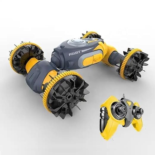 Image of Stunt Motion Vanguard ALLTERRAIN Water High Speed Racing Remote Controller Car 2.4 GHz RC Stunt Car 4WD Off Road Monster Truck 360 Flip Fully Functional, Multicolor