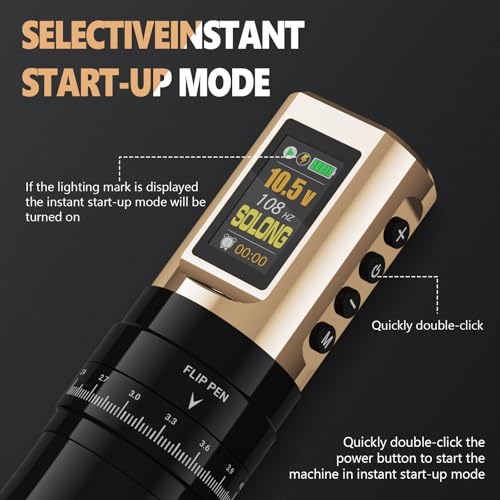 Nazzor Tattoo Kits Tattoo Machine with 1800mAh LED Display 40PCS Needles and ...