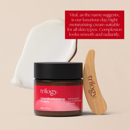 Trilogy Vital Moisturizing Cream - Intensely Hydrating Daily Face Cream With Marula And Evening Primrose Oils, 2.0 Fl Oz (60 Ml) #TOP4