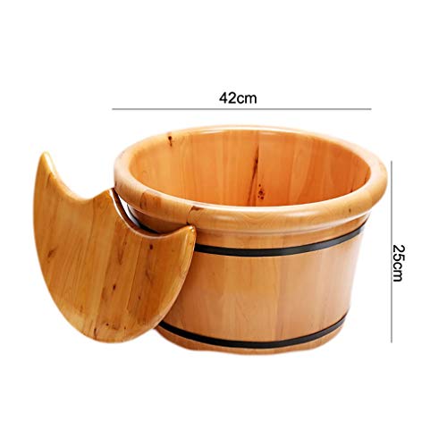 Balde de pie para masajes manuales de madera pura miniatura 2