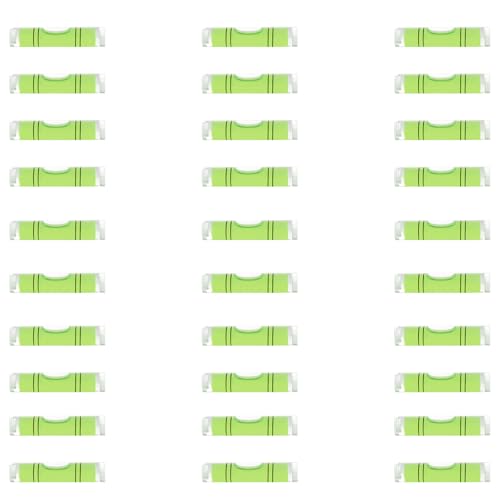 JYK 30pcs Round Bubble Level 7x27mm Mini Circular Bullseye Spirit