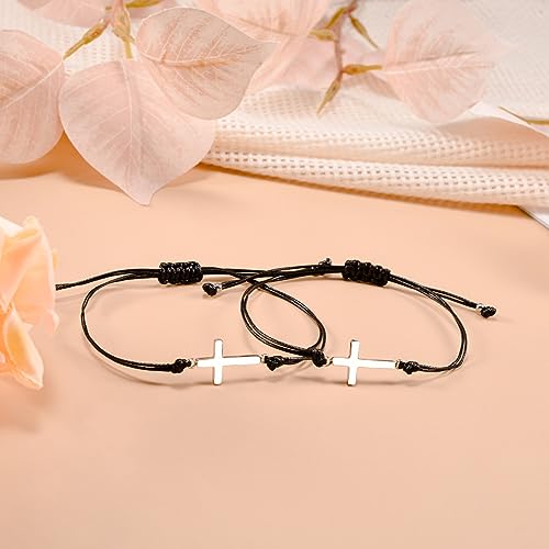 Pinky Promise Distance Matching Lovely Charm Bracelets Relationship Gifts for Mom and Daughter/Son Best Friends Couples Girlfriend Boyfriend Family Birthday Easter Baptism Gifts4